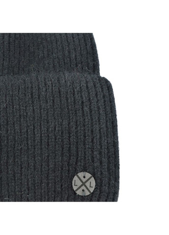 Шапка бини женская ангора черная OLIVIA LuckyLOOK 974-595 (322791533)