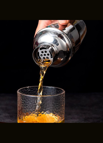 Барний шейкер MC-750 для приготування коктейлів 750 мл металевий 20 шт. Youchen (335365869)