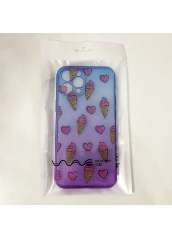 Чохол для iPhone 12 Pro Max рожево-синій Морозиво Wave (400052818)