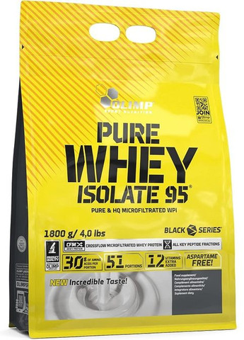 Olimp Nutrition Pure Whey Isolate 95 1800 g /51 servings/ Vanilla Olimp Sport Nutrition (292285373)