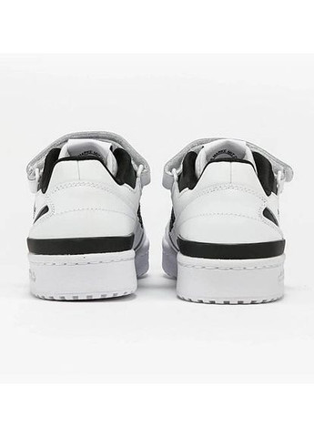 Черные демисезонные кроссовки мужские adidas forum low 84 white black logo адидас форум No Brand