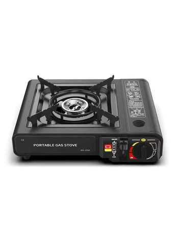 портативная газовая плита ms155a, black, box Voltronic