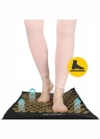Килимок акупунктурний з подушкою Ergo Mat XL Аплікатор Кузнєцова Black/Gold () 4FIZJO P-5907739313843 (275653981)