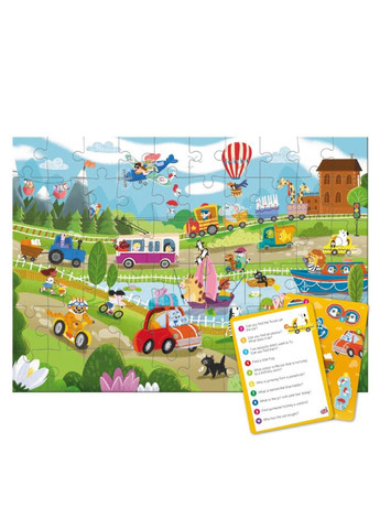 Дитячий віммельпазл "Диво-транспорт" 300660, 60 елементів DoDo Toys (367961958)