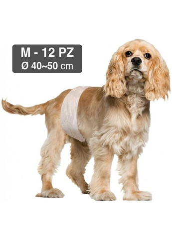Підгузка-пов'язка для кобелів Dog Nappy М обхват 40-50 см 12 шт/уп C6028997 ціна за 1 шт Croci (266274380)