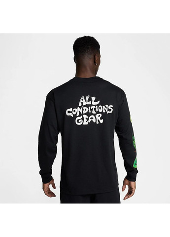 Лонгслів чоловічий A C G MenS Long- Sleeve T- Shirt Black Nike (365962656)