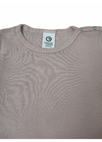 Пудровый демисезонный повседневный лонгслив Green Cotton однотонный