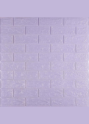 Самоклеящаяся 3D панель под светло-фиолетовый кирпич 19600x700x3мм (3DPanda-1470) Sticker Wall (323154910)