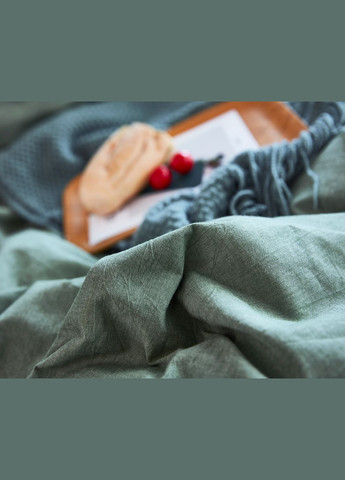 Постільна білизна Варена бавовна +Сірий двостороння (A-023173) Love You (324105459)