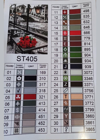 Набор алмазной мозаики 30х40см Розы на столе ST405 ColorArt (299772384)