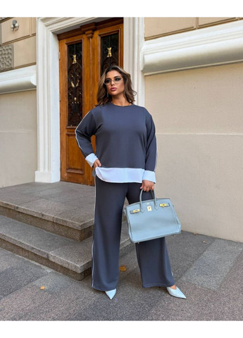 Прогулочный костюм с имитацией рубашки (размерная сетка в описании) GD/GL Модний простір (364965887)