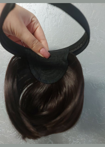 Накладна чолка на обручі колір гіркий шоколад No Brand (302010382)