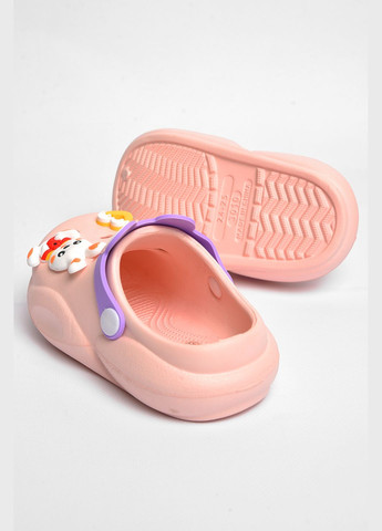 Кроксы детские розового цвета с украшением Let's Shop (297983168)