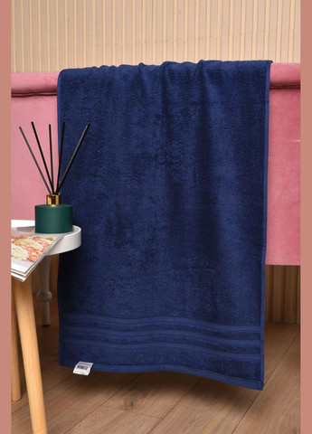 Let's Shop полотенце для лица махровое темно-синего цвета однотонный темно-синий производство - Узбекистан