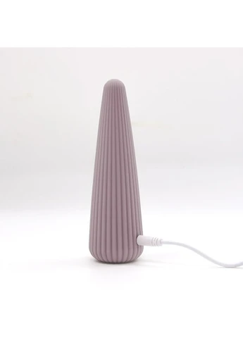 Вібратор для клітора Cone у формі конуса, ребристий,, 12,8 × 3,8 см Sweet Em (398335511)