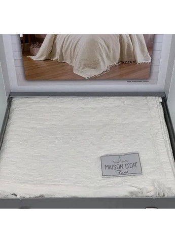 Покрывало My Favorite Pike ecru вафельное 220x240 Maison D'or (365549198)