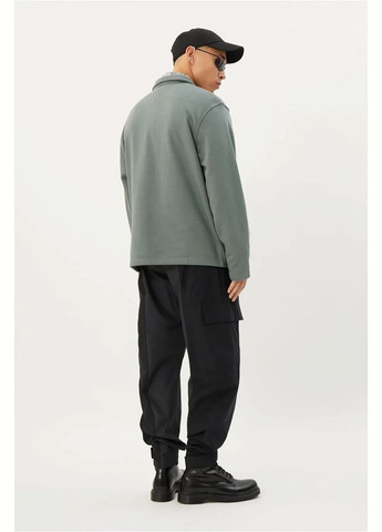 Серо-зеленая демисезонная куртка-рубашка Weekday