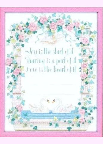 Набор для вышивания по нанесённой на канву схеме "Never to be parted". AIDA 14CT printed 41*49 см Joy Sunday (313613398)