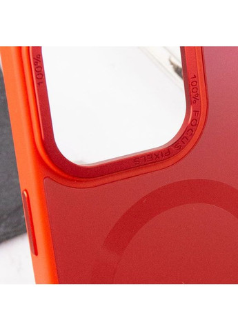 Чехол TPU+Glass Sapphire Midnight Open Camera с MagSafe для Apple iPhone 15 Pro Max (6.7") Красный Epik (372972435)