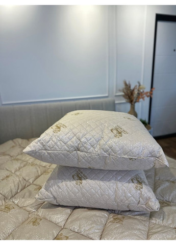 Подушка стеганая из натуральной овчины Pure Wool 21506 50х50 см бежевая Leri Max (365680264)