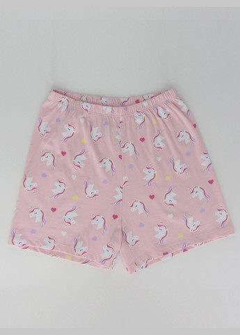 Розовая всесезон пижама (футболка, шорты) H&M