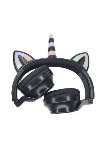 Дитячі бездротові Bluetooth навушники єдиноріг з котячими вушками STN-27 Чорні (1756375343) No Brand (325402843)
