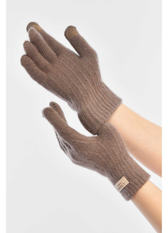 Перчатки женские сенсорные коричневого цвета Let's Shop (372919443)