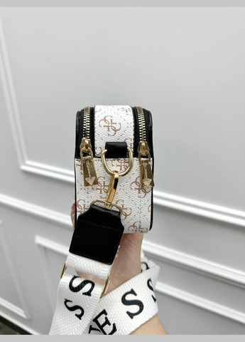 Сумка женская белая + черная вставка кросс-боди No Brand (322464506)