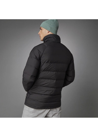 Черная куртка мужская helionic mid-length down jacket black ft2528 adidas