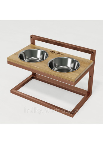 Миски на регулируемой подставке для средних собак Flex M (2×0.85 л) FM-422530-GLNT Hollky (365652725)