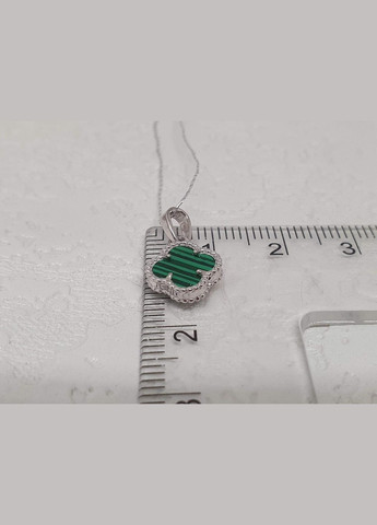 Золота підвіска Конюшина з малахітом. 3П125/71Б PlatoN (315140941)