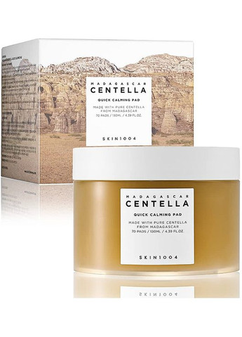 Заспокійливі пади з центелою Madagascar Centella Quick Calming Pad 70шт (1120205-16012779) SKIN1004 (368632168)