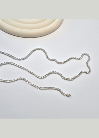 Серебряная Цепь плоский Бисмарк см серебро 925 пробы Родированное 8.00г 816р2/60 No Brand (306854679)