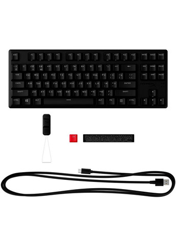 Клавиатура Alloy Origins Core PBT Aqua RGB Black (639N9AA) HyperX (336952894)