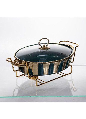 Марміт порцеляновий настільний овальний 1,5 літра мармітниця з підігрівом JY-6 Yiwu (369673519)