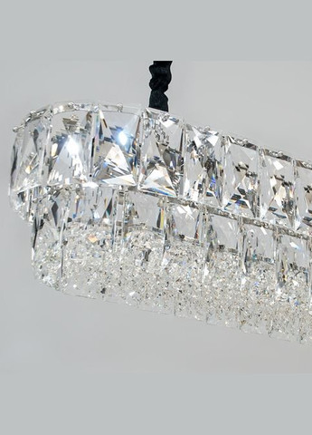 Сучасна кришталева люстра 11 ламп E14 хром 30x90х100 см Diasha (301334468)