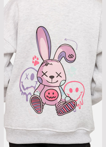 Худи для девочки цвет светло-серый CB-00261364 Yuki (325812235)