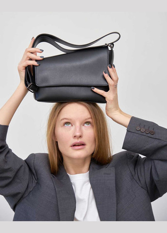 Женская асимметричная сумка белая Трина с широким ремнем (znocha-sumka-trna) WeLassie (342199229)