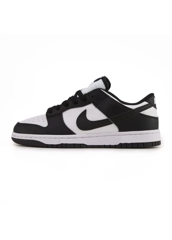 Черные демисезонные кроссовки мужские nike sb dunk low retro white black найк сб данк No Brand