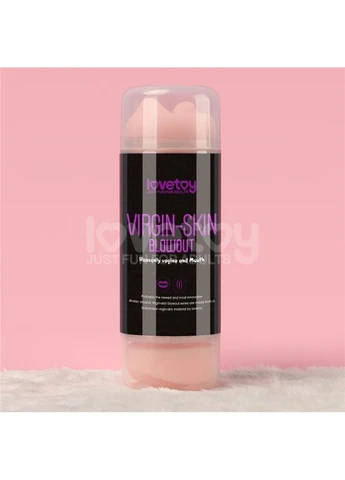 Мастурбатор для мужчин Virgin-skin Blowout Double Side Stroker Vagina and Mouth Lovetoy (393409371)