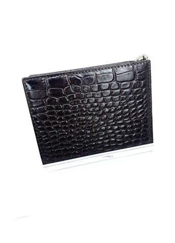 Чоловіче портмоне з натуральної шкіри 0930-57 чорне 11.5 х 9 х 2 Karya (367263604)
