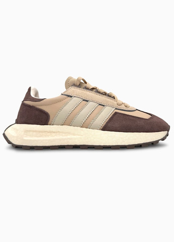 Коричневі Осінні кросівки чоловічі і жіночі adidas retropy e5 brown beige white | адідас ретропі е5 коричневі No Brand