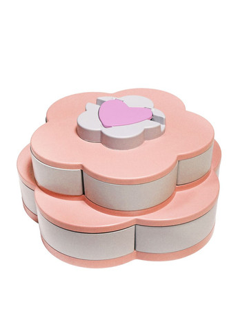 Тарелка-менажница для снеков и фруктов, розовато-серая Supretto (318018056)