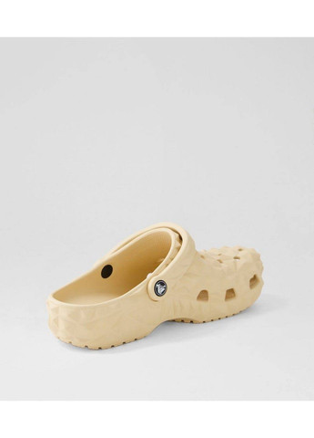 Бежевые сабо кроксы Crocs без каблука