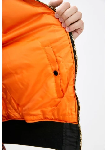 Куртка (бомбер) MA-1 Flight Jacket Чорна Airboss (368850575)