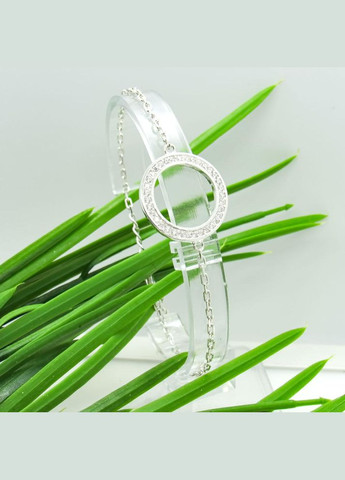 Срібний браслет з фіанітами "Захват" No Brand (350667309)