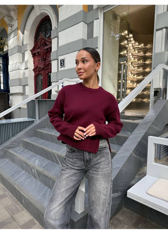 Бордовый демисезонный женский свитер Asi.Store.ua