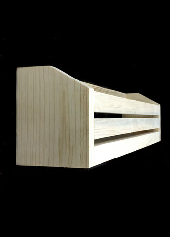 Настенная книжная полка из дерева Атлас 60 бланже (КПГ-600701) No Brand (328072339)