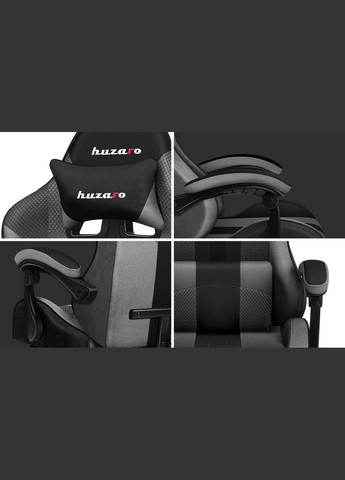 Комп'ютерне крісло Force 4.7 Grey тканина Huzaro (346598315)
