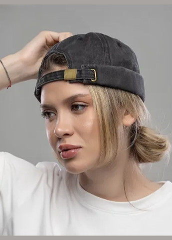 Кепка Докер Класичний (Однотонний, міні біні, безкозирка) без козирка Чорний, Унісекс WUKE One size No Brand (334674050)